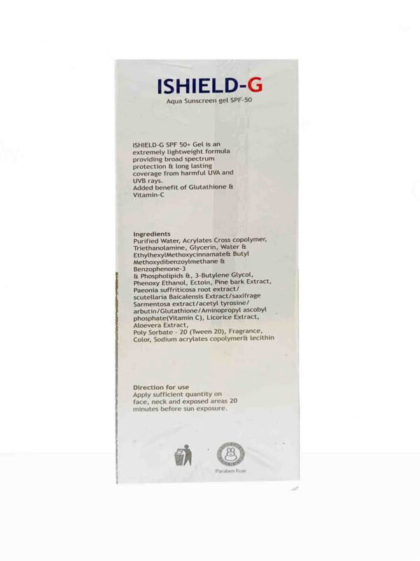 ISHIELD-G Aqua Sunscreen Gel SPF 50