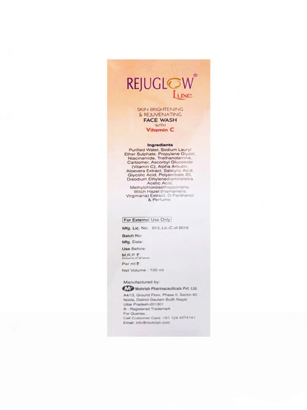 Rejuglow Luxe Facewash (100ml)