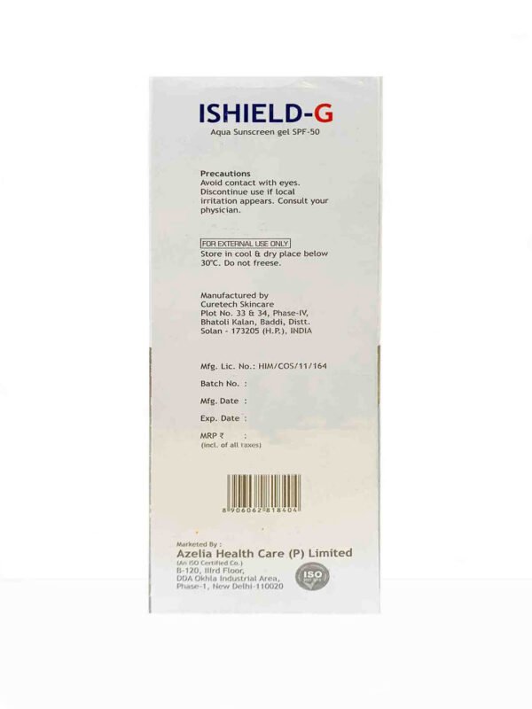 ISHIELD-G Aqua Sunscreen Gel SPF 50