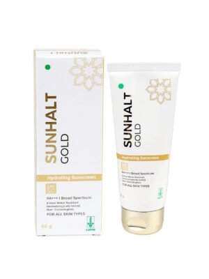 Sunhalt Gold Hydrating Sunscreen – SPF 50+ | PA+++ | For All Skin Types