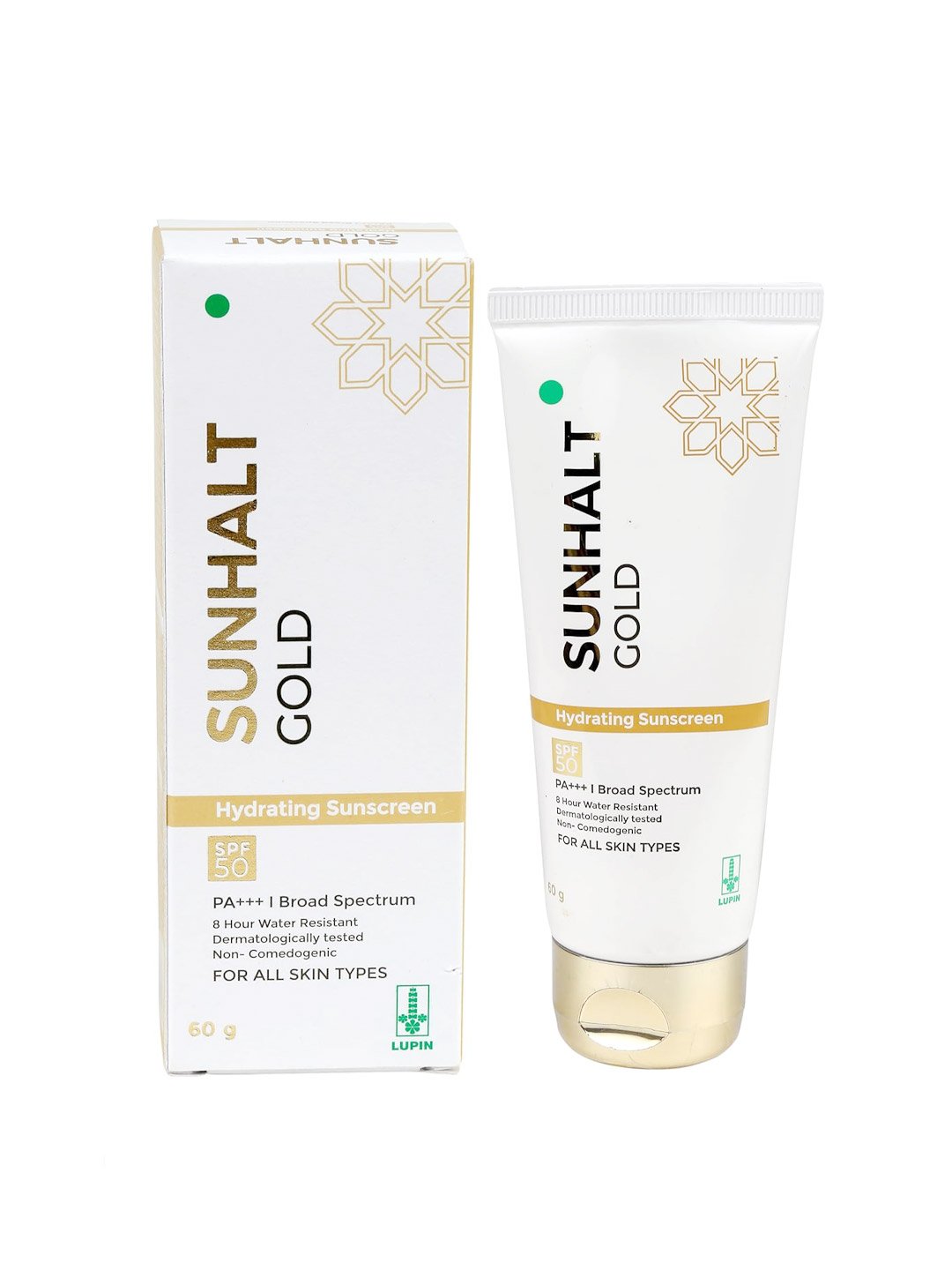 Sunhalt Gold Hydrating Sunscreen – SPF 50+ | PA+++ | For All Skin Types